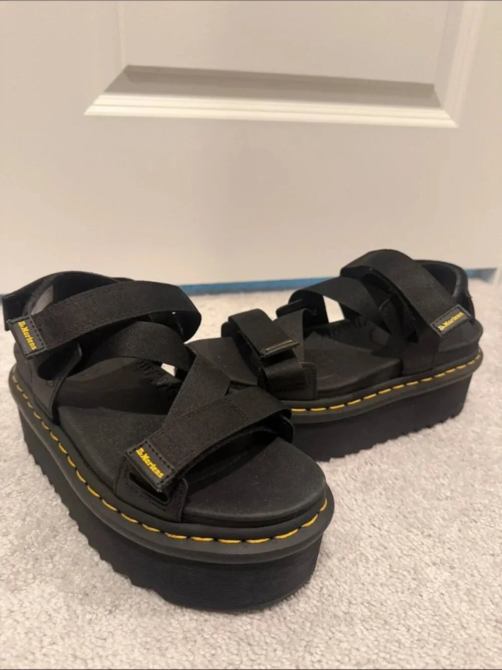 Dr. Martens KIMBER II LOGO WEBBING SANDALS black
